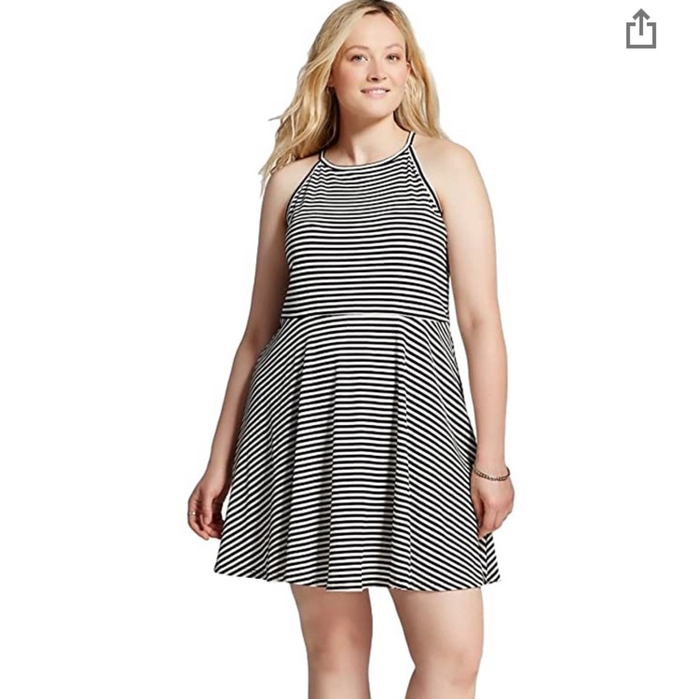 Mossimo Black and White Striped Dress